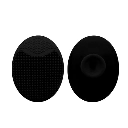 Silicone face scrubber in black