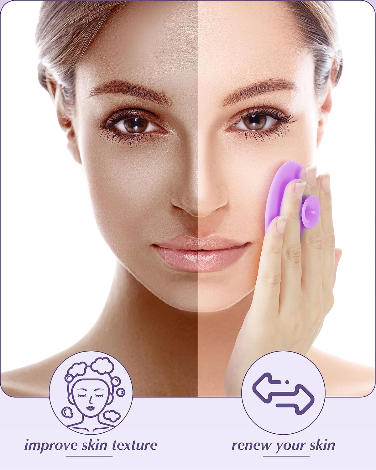 Face scrubber for makeup removal