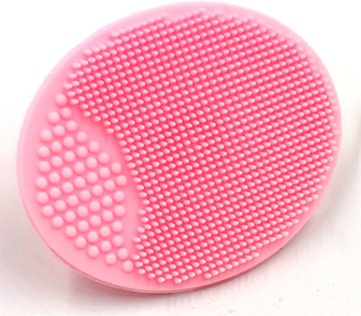 Silicone face scrubber in pink