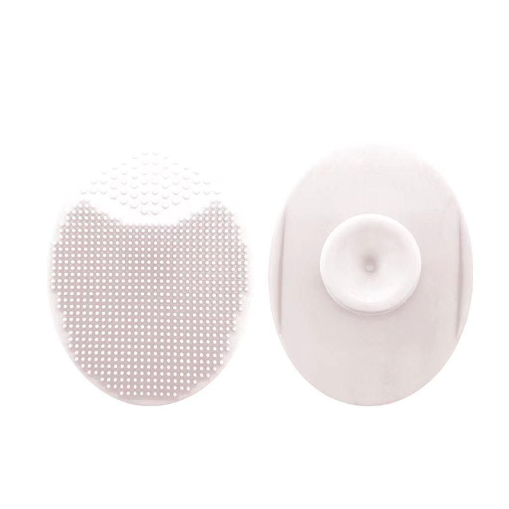 Silicone face scrubber in white