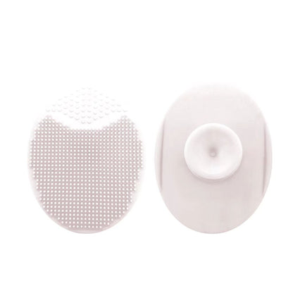 Silicone face scrubber in white