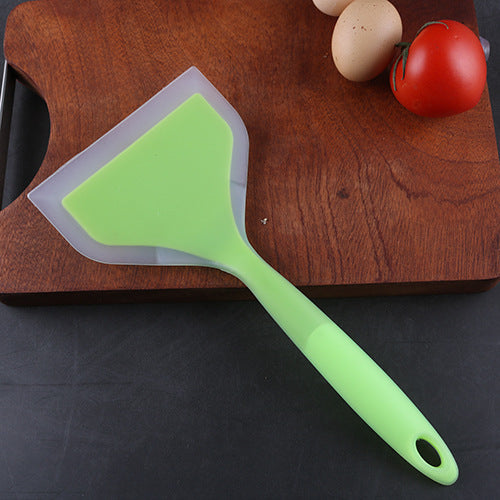 Silicone non-stick spatula in green