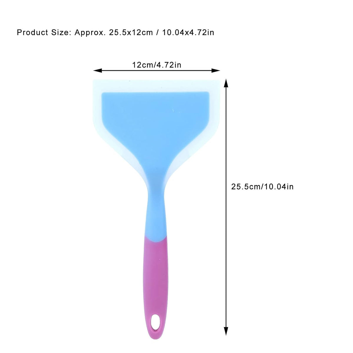 Heat resistant silicone kitchen spatula