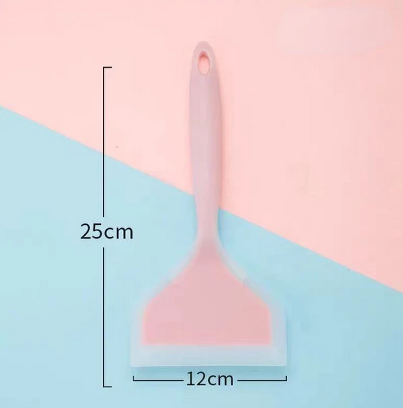 Silicone non-stick spatula in pink