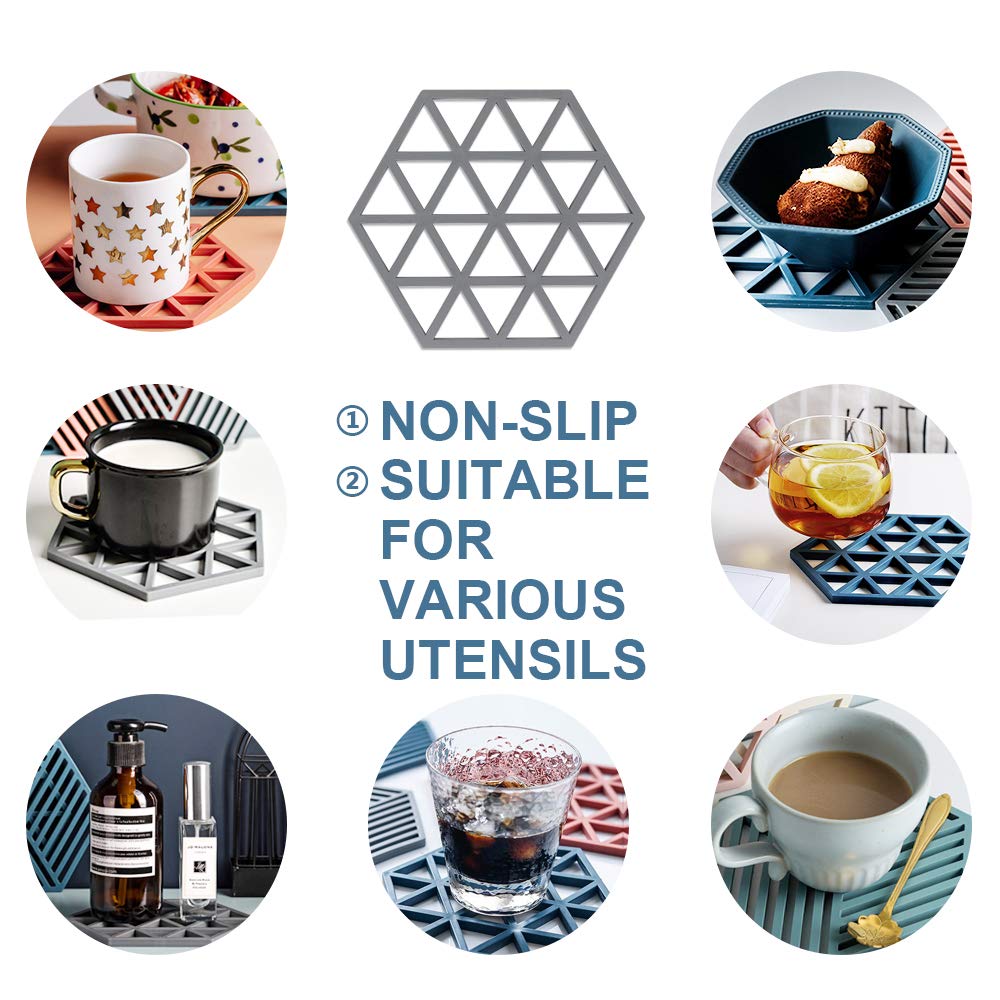 Silicone pot holder mat