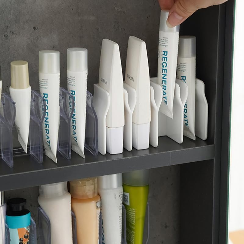 Skincare product storage shelf for the bathroom