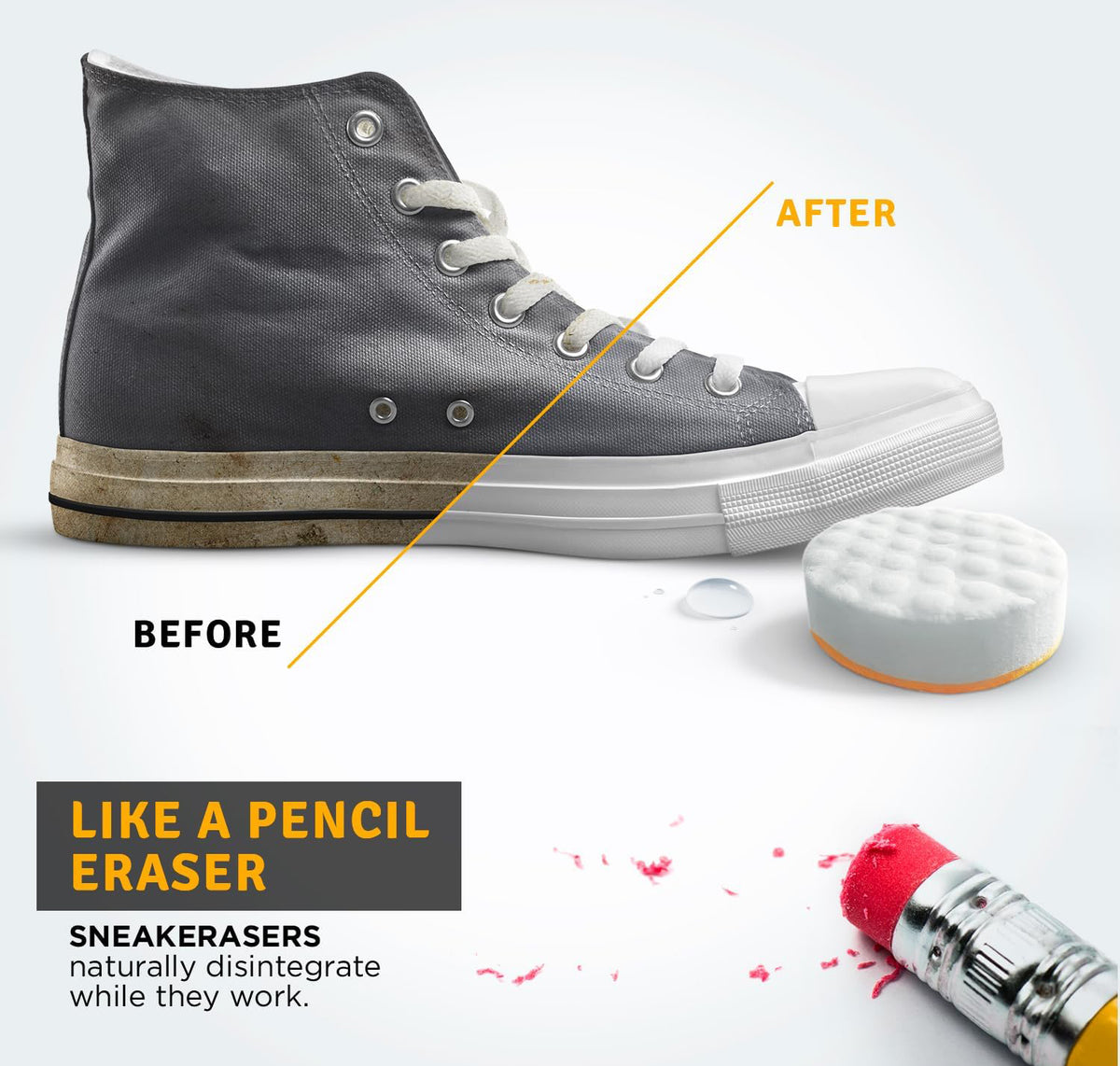 Shoe sole cleaning sponge