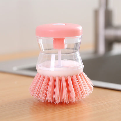 Soap dispenser dish brush in pink