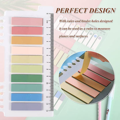 Colorful sticky index tabs