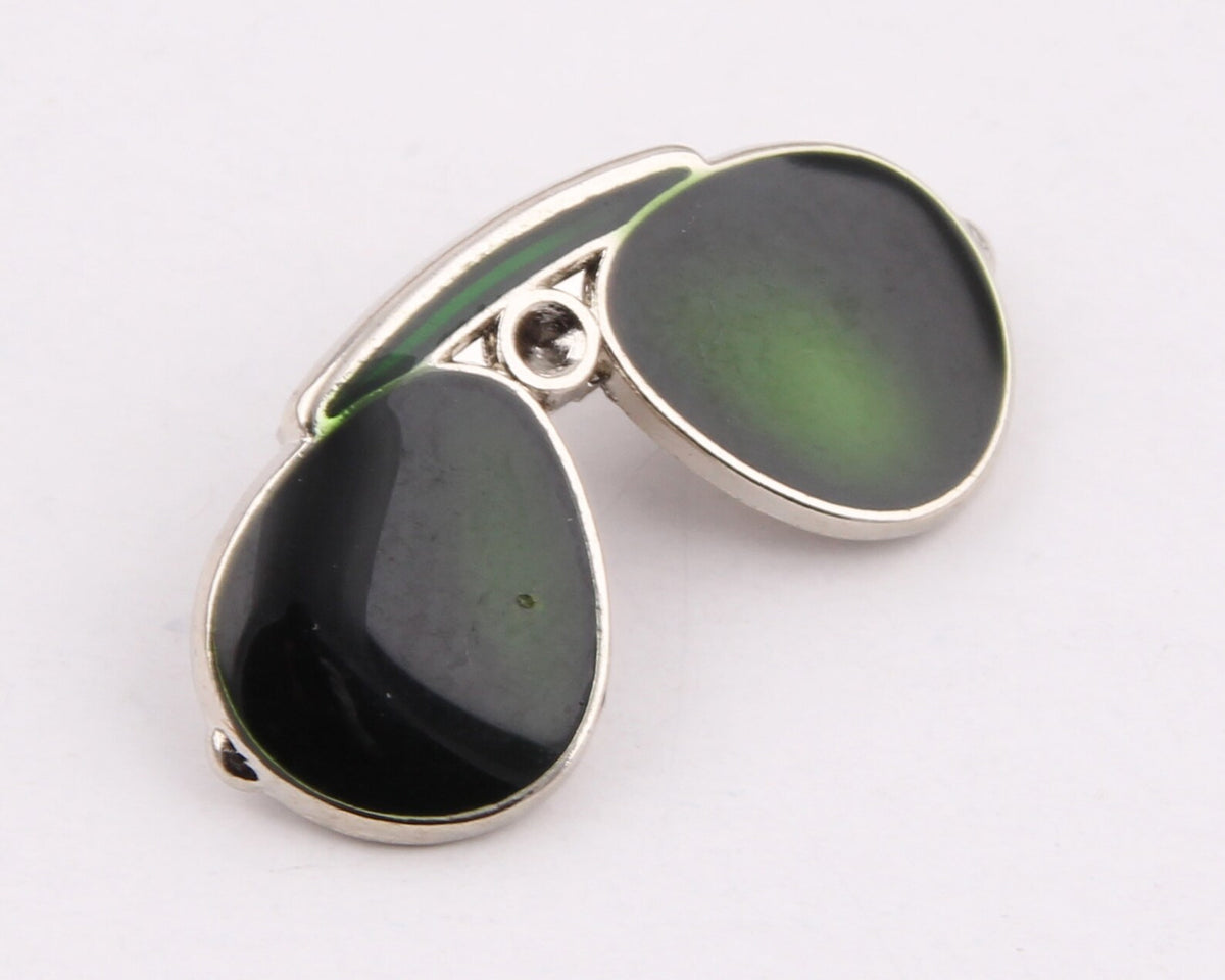 Suit pin brooch, sunglasses design