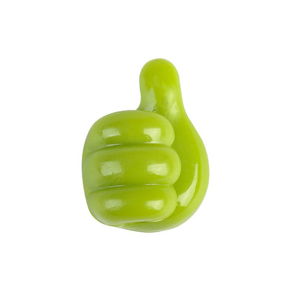 Self-adhesive thumb hook in green