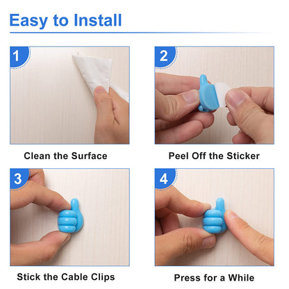 Silicone thumb wall hook for kitchenware, glasses and hats