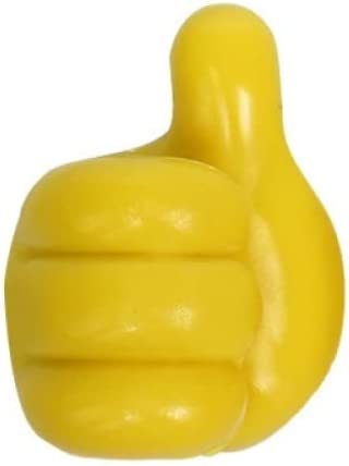 Self-adhesive thumb hook in yellow