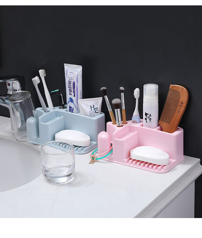 Multi-compartment bathroom organizer