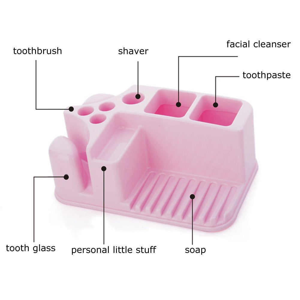Bathroom organizer that is easy to clean under running water