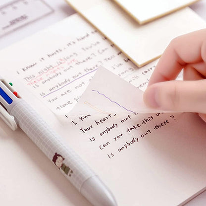 Transparent sticky notes, 50 sheets