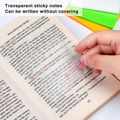 Transparent memo notes for students