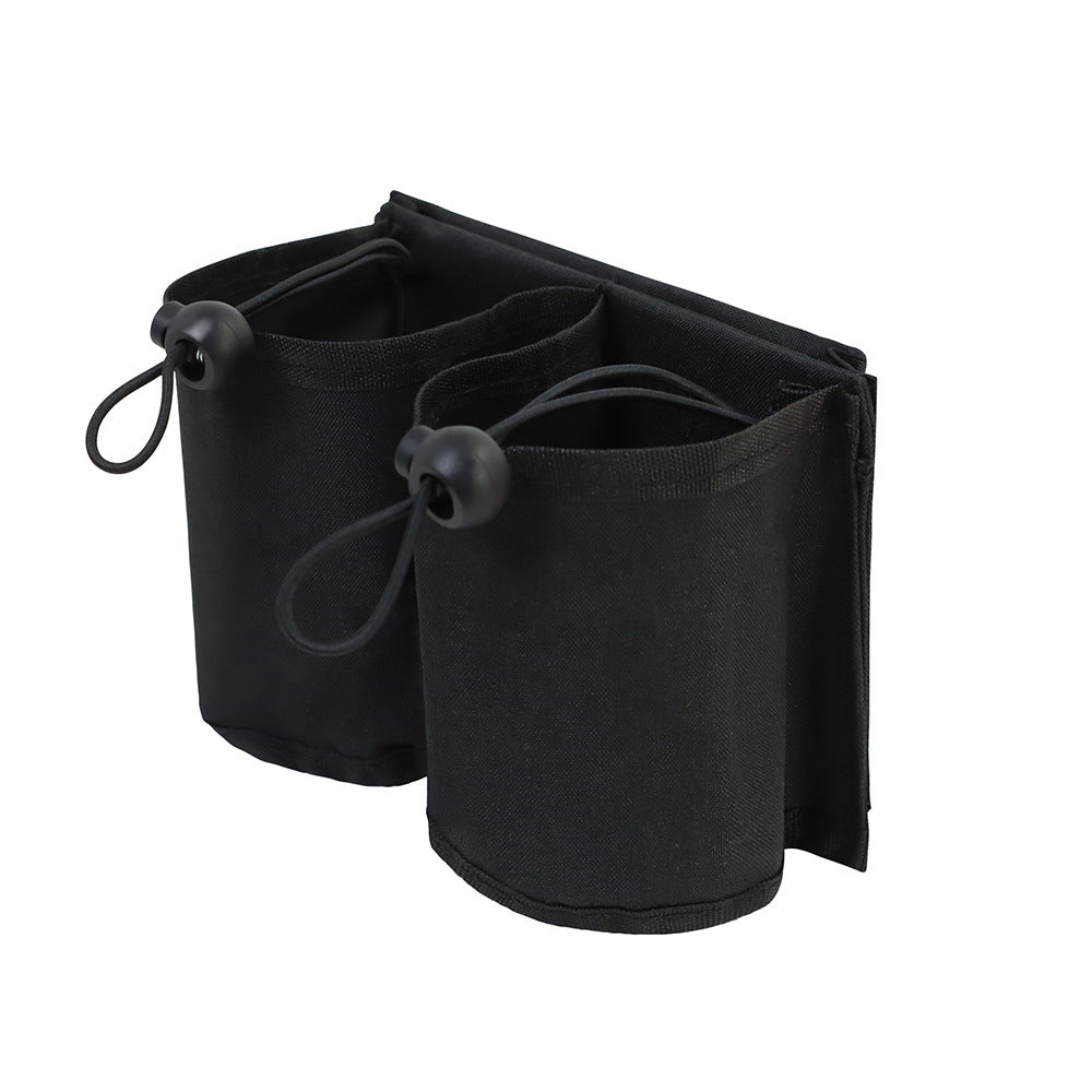 Travel luggage cup holder in black
