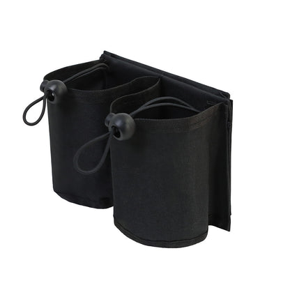 Travel luggage cup holder in black