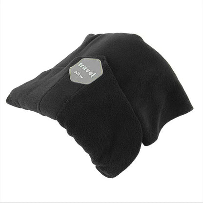 Travel neck pillow in black