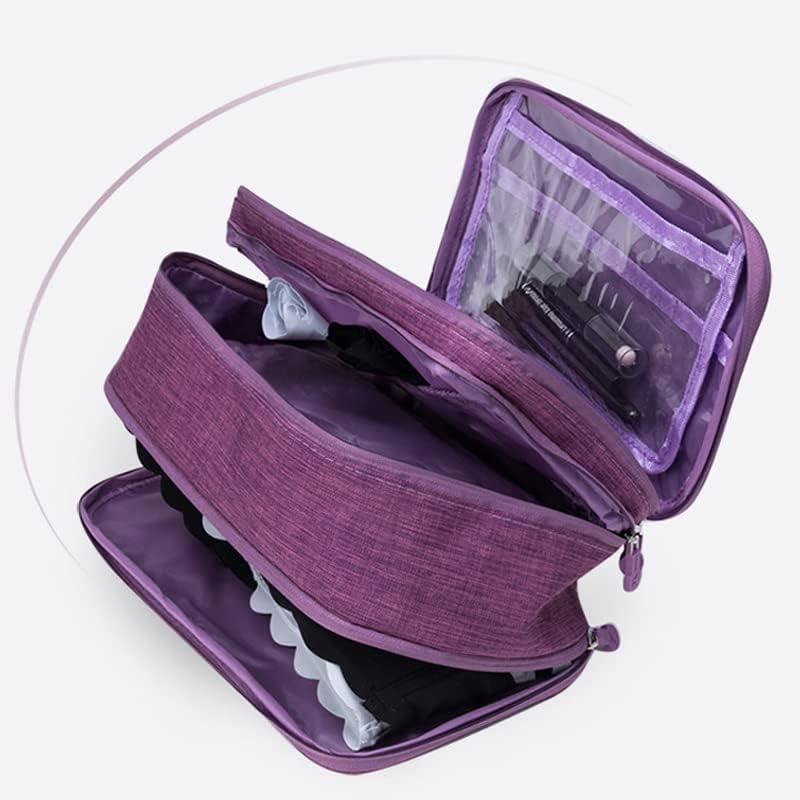 Travel underwear organizer bag for bras, panties and socks