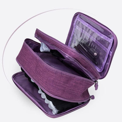 Travel underwear organizer bag for bras, panties and socks