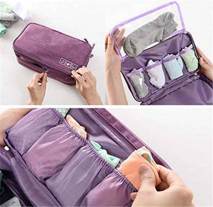 Portable lingerie travel bag