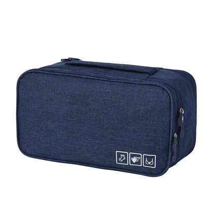 Travel underwear organizing bag in navy