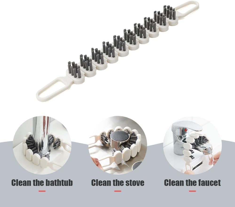 U-shaped brush for cleaning faucets and pipes
