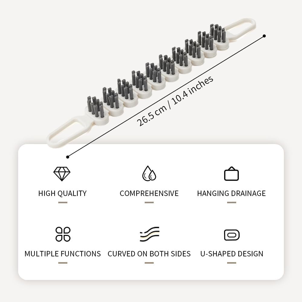 Multi-purpose U-shaped scrub brush