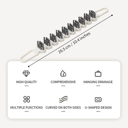 Multi-purpose U-shaped scrub brush