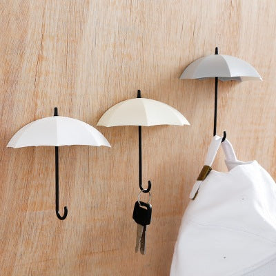 Umbrella-shaped adhesive hooks, 3 pcs