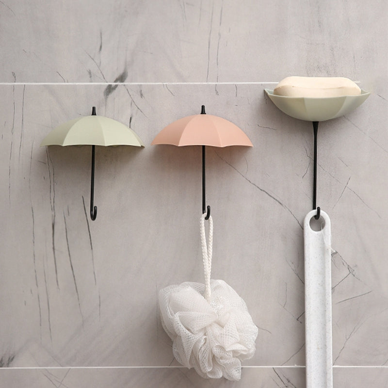 Lovely umbrella-shaped wall hanger set