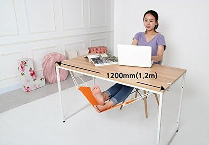 Adjustable foot rest hammock for office desks
