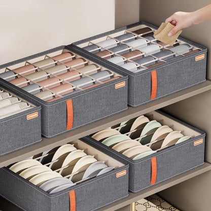 Drawer organizer for socks, underwear and bras