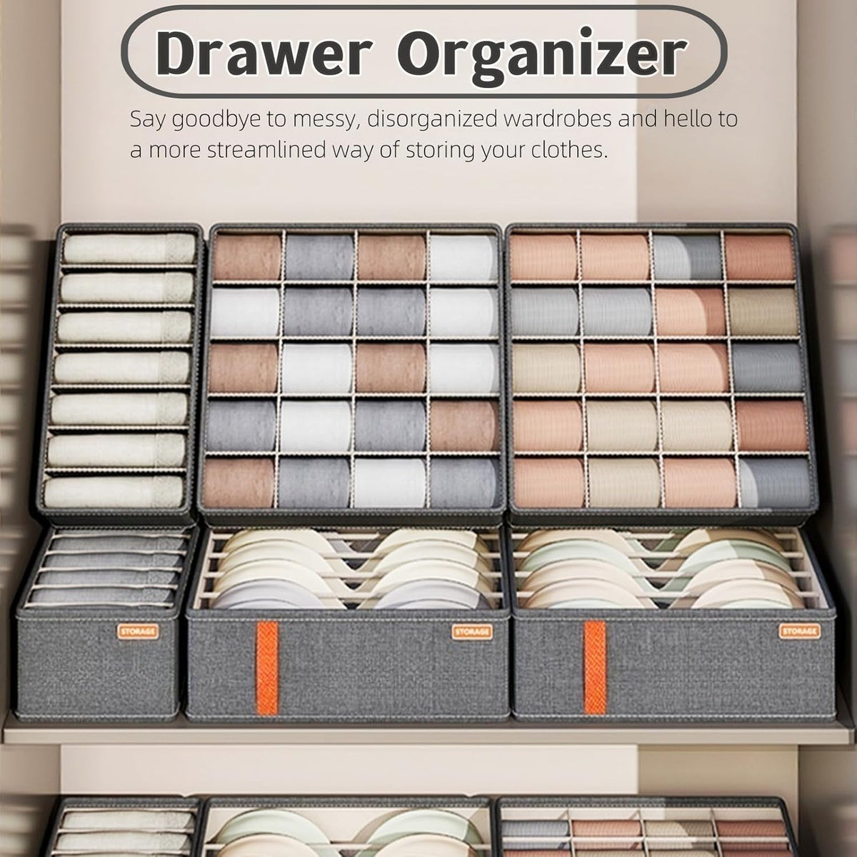 Drawer organizer that keeps drawers tidy