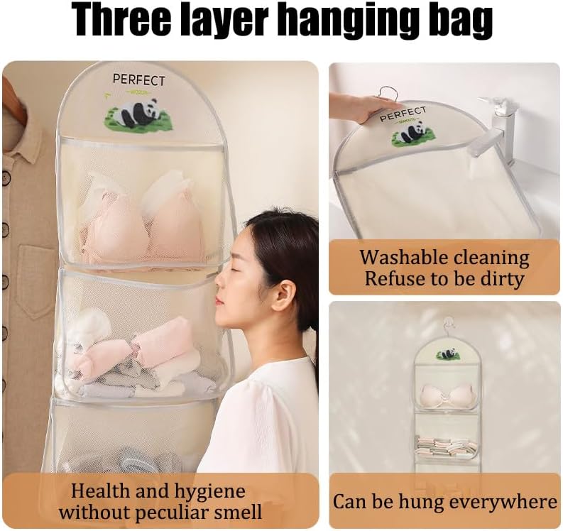 Hanging organizer for wardrobes