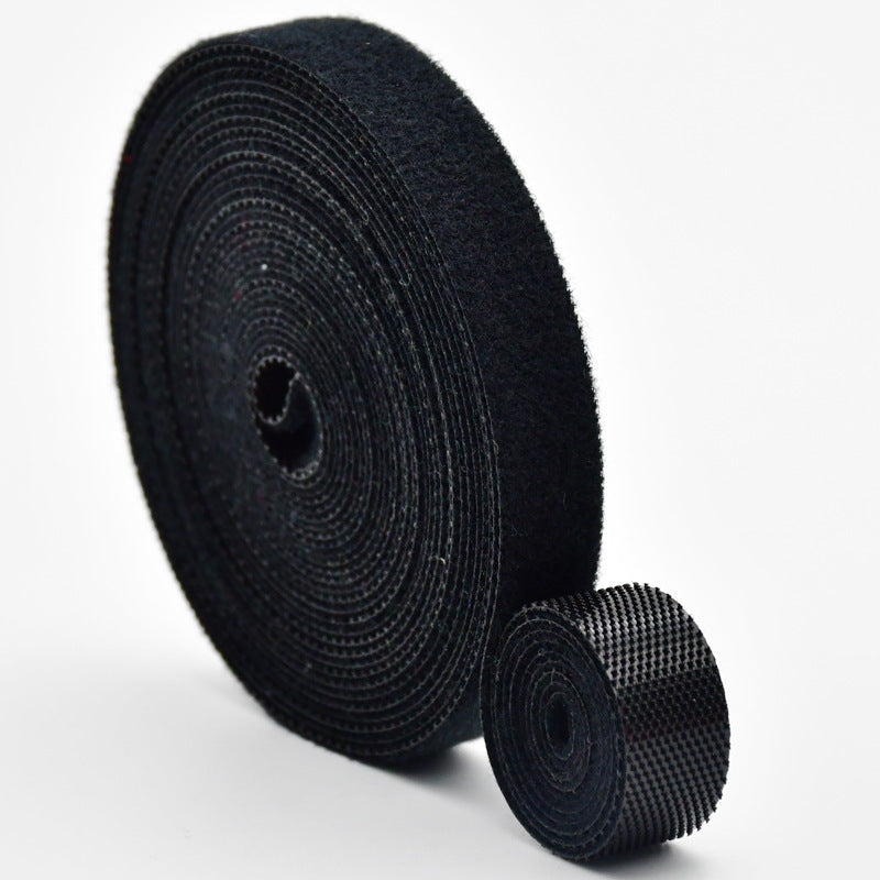 Velcro cable organizer roll in black