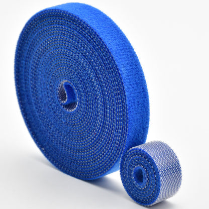 Velcro cable organizer roll in blue