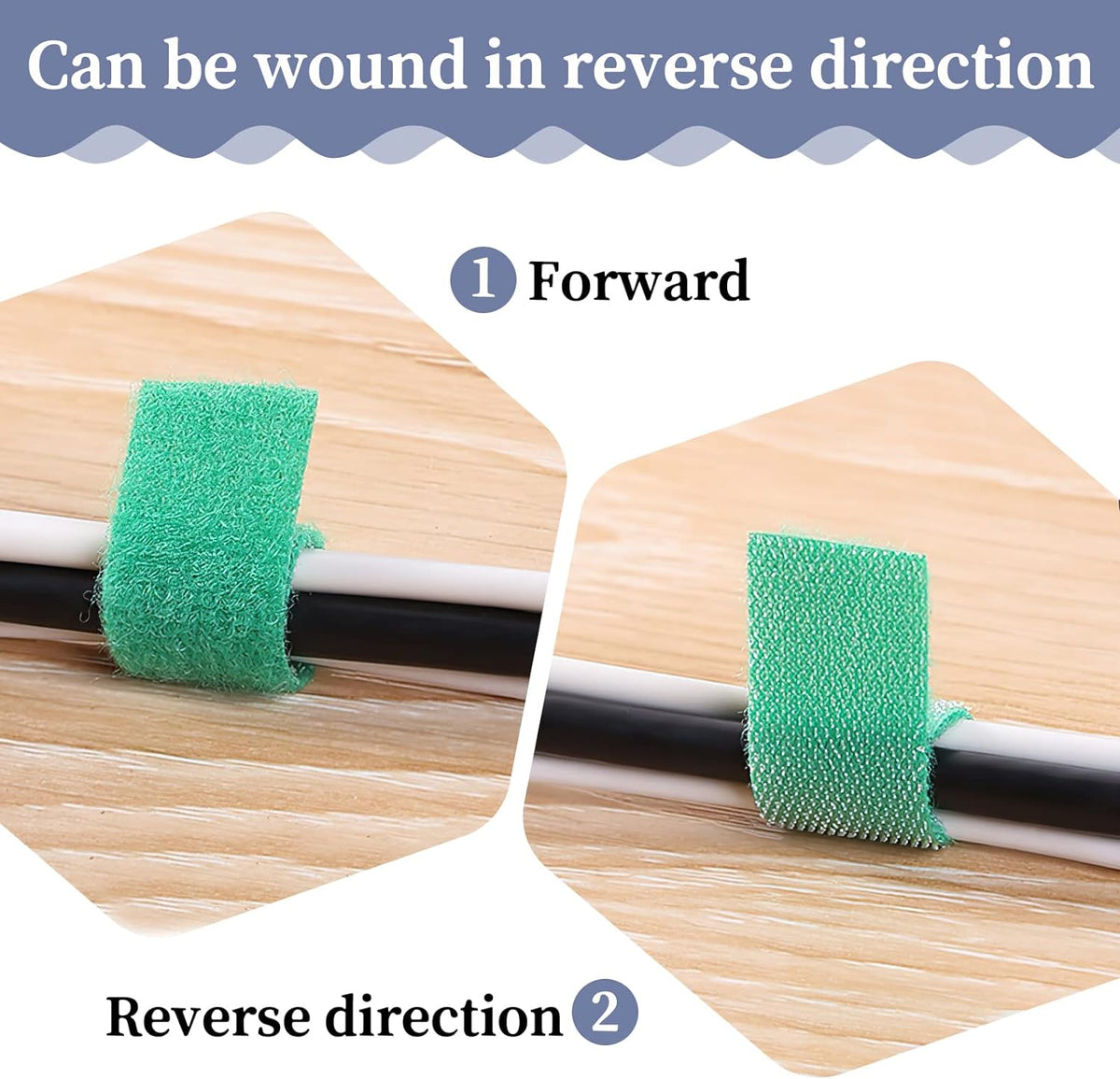 Velcro roll for organizing cords at home and in the office