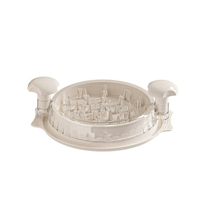 Waf Store Lebanon beige chicken shredder tool with ergonomic handles and star-shaped spikes for efficient meat mincing.