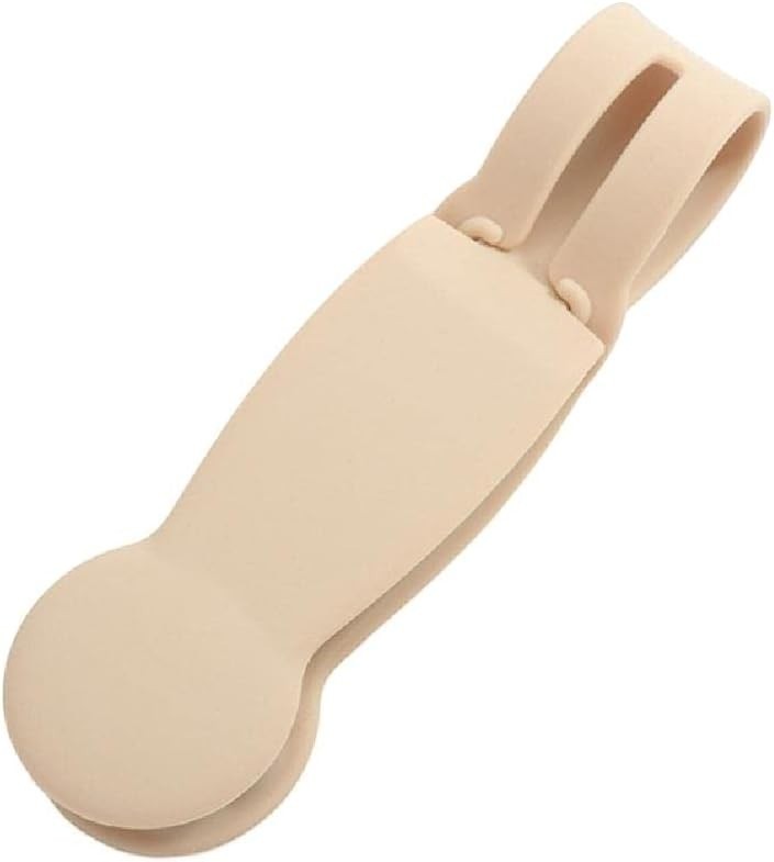 Waf Store Lebanon beige silicone hat clip for travel, featuring a durable and flexible design for secure attachment.