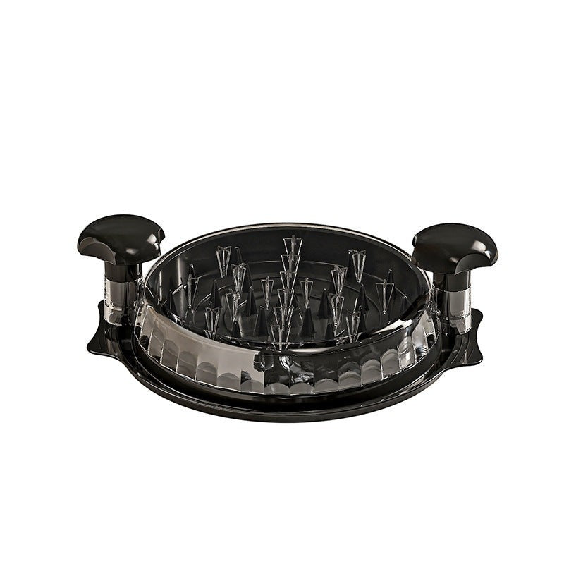 Waf Store Lebanon black chicken shredder tool with ergonomic handles and internal star-shaped mincing spikes