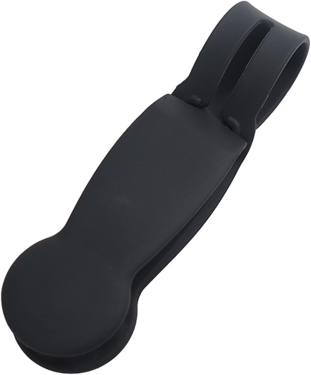 Waf Store Lebanon black silicone hat clip for travel, designed to securely attach caps to bags and luggage.