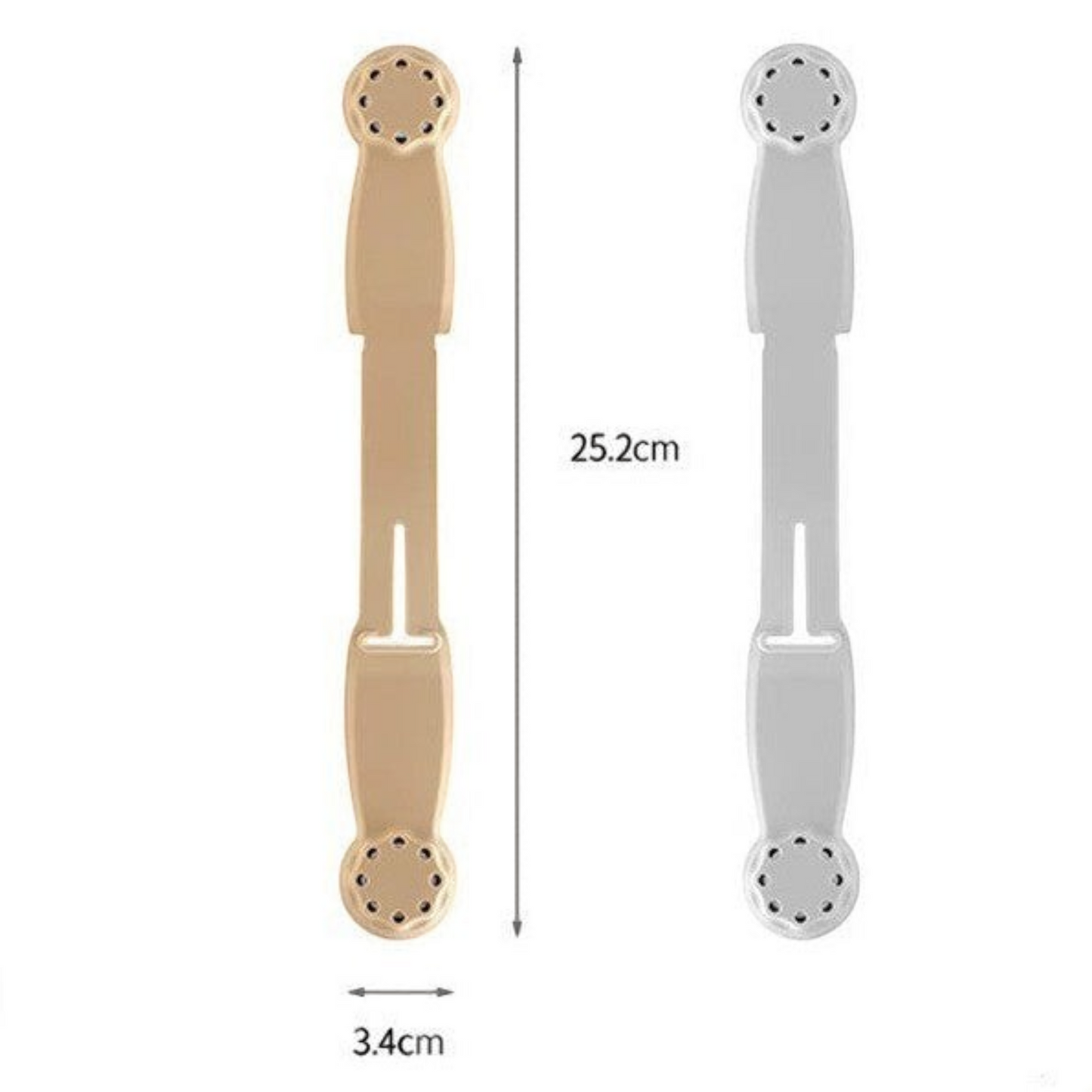 Waf Store Lebanon magnetic hat clips in beige and grey silicone for secure hands-free hat storage on bags or belts.