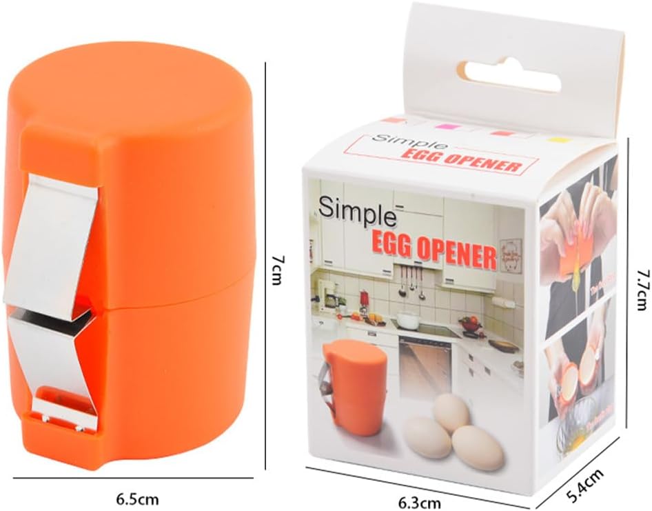 Waf Store Lebanon orange plastic and stainless steel egg shell cracker tool with its retail packaging box