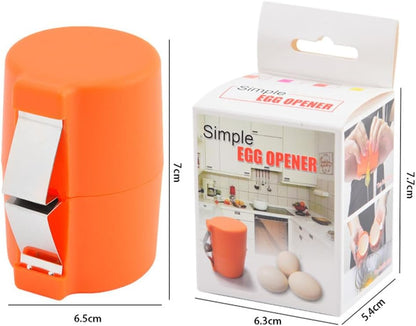 Waf Store Lebanon orange plastic and stainless steel egg shell cracker tool with its retail packaging box