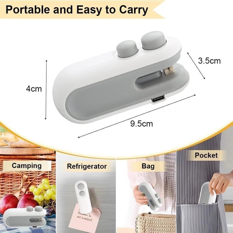 Waf Store Lebanon 2-in-1 portable USB rechargeable mini bag sealer and cutter for kitchen food storage