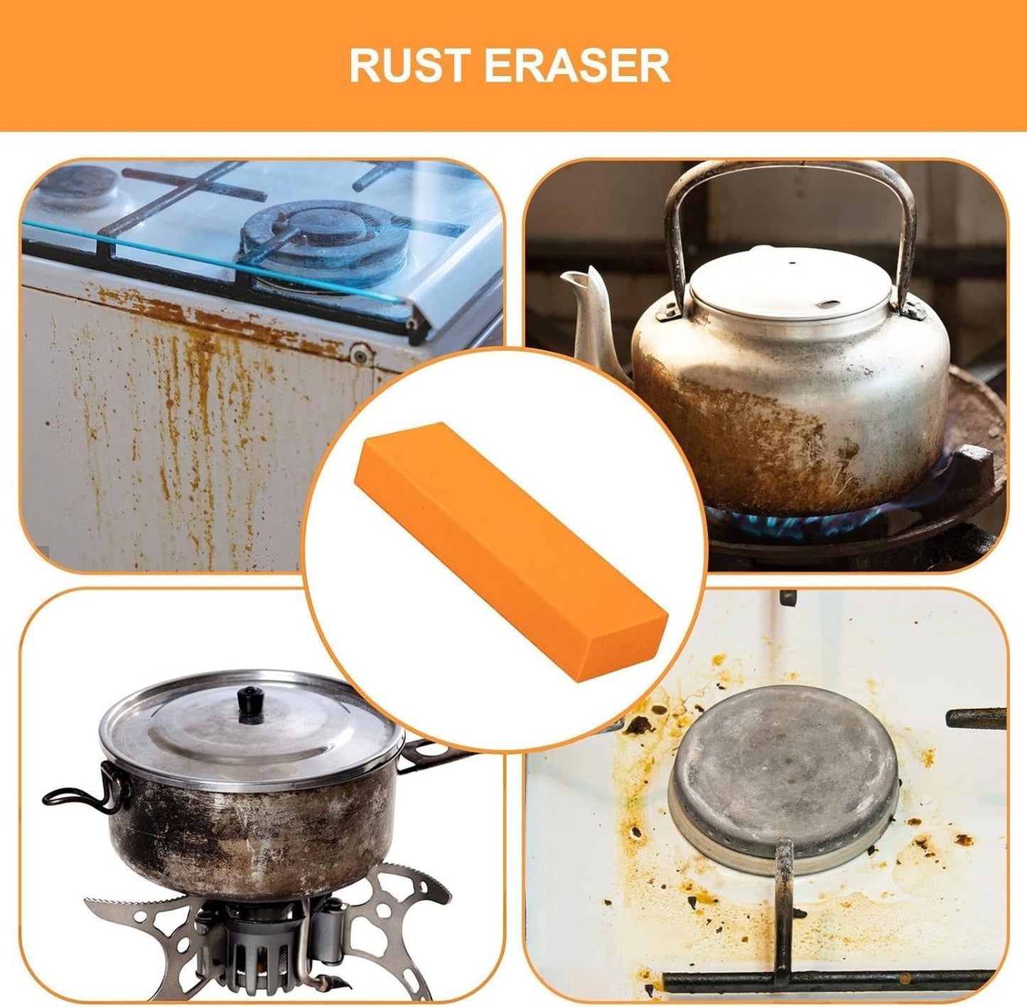 Waf Store Lebanon rust removal eraser block for cleaning stainless steel pots, kettles, and stove stains without scratching