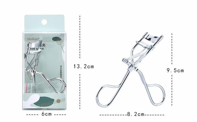 Waf Store Lebanon stainless steel eyelash curler with silicone pad and ergonomic handle shown with retail packaging